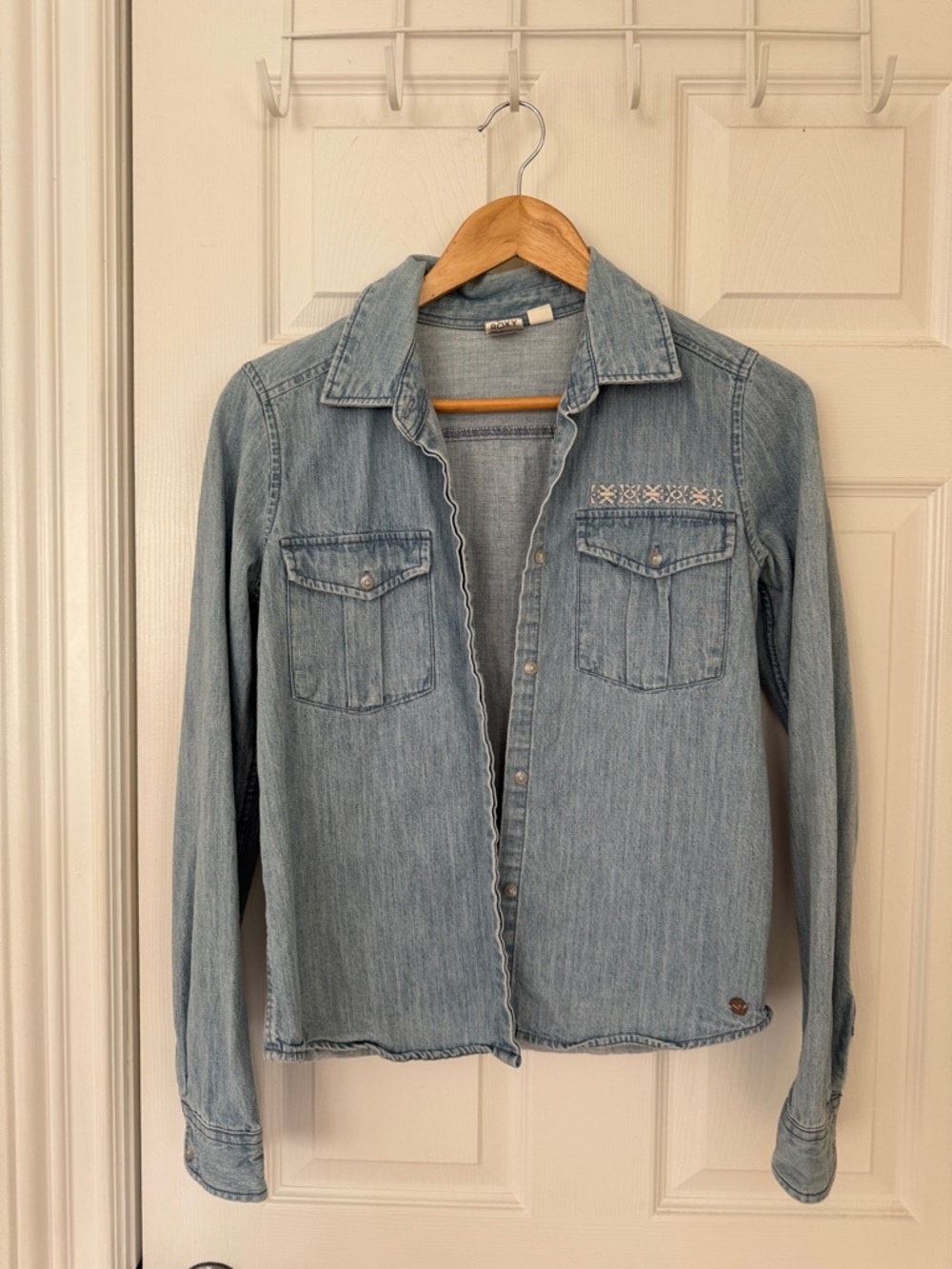 Roxy Light Blue Denim Shirt Jacket